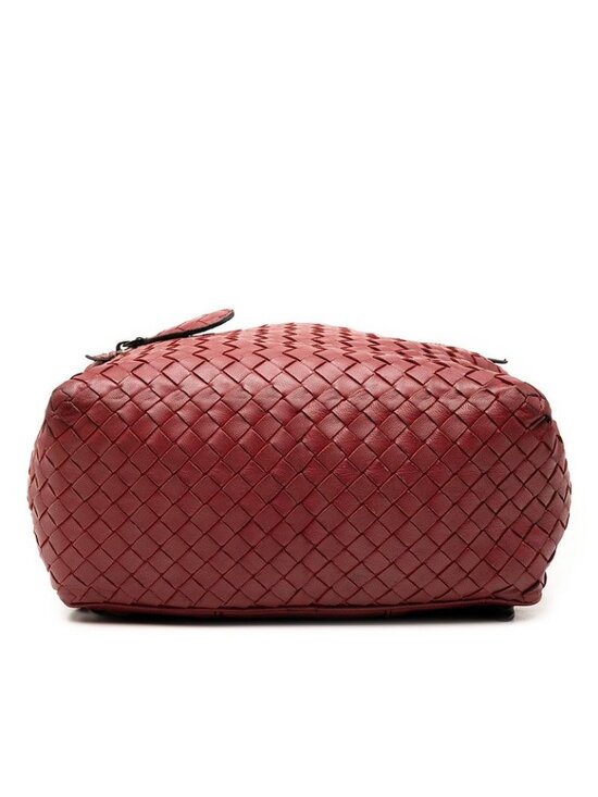 Bottega Veneta Intrecciato Backpack Wine Red Leather main image 2